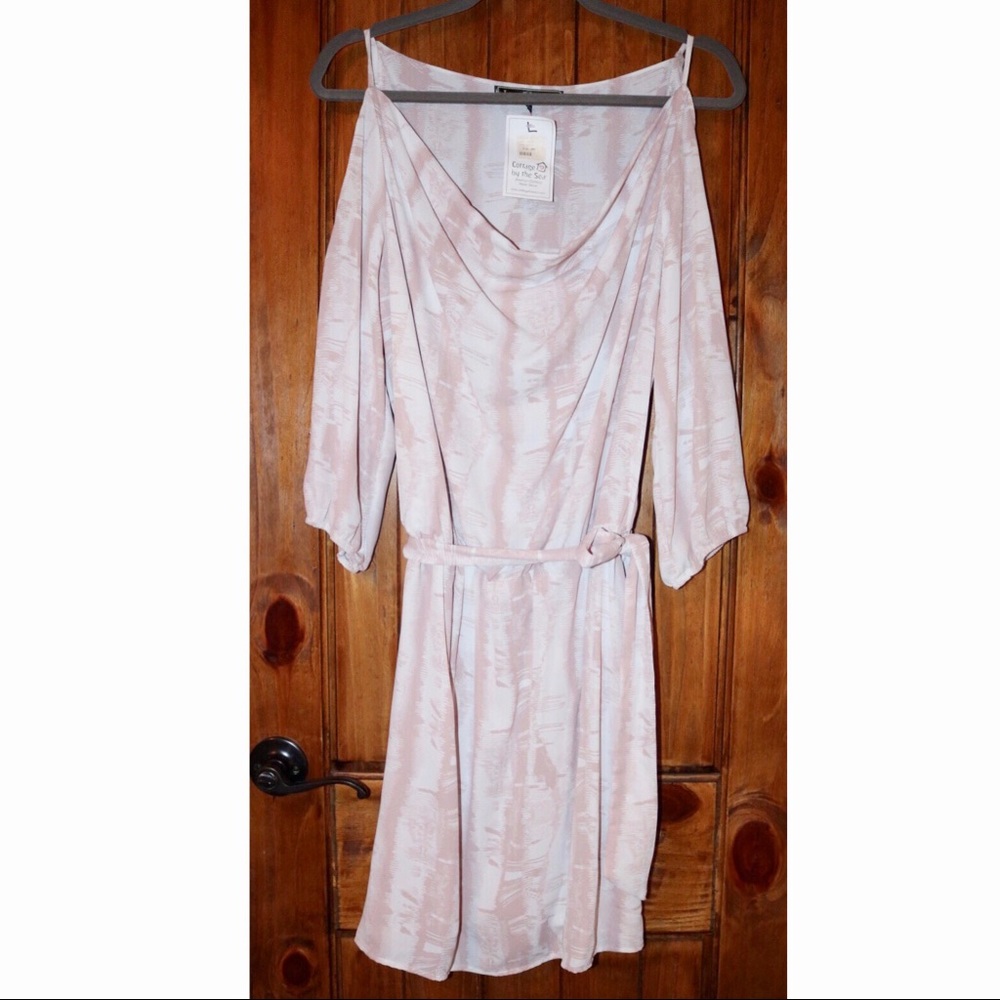 Baby Pink 3/4 Sleeve Dress